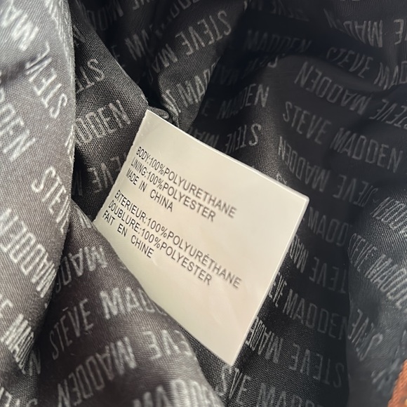 NWOT⭐️STEVE MADDEN💫Brown Large Cosmetic/Tote Bag - Picture 7 of 7